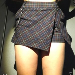 Plaid skort
